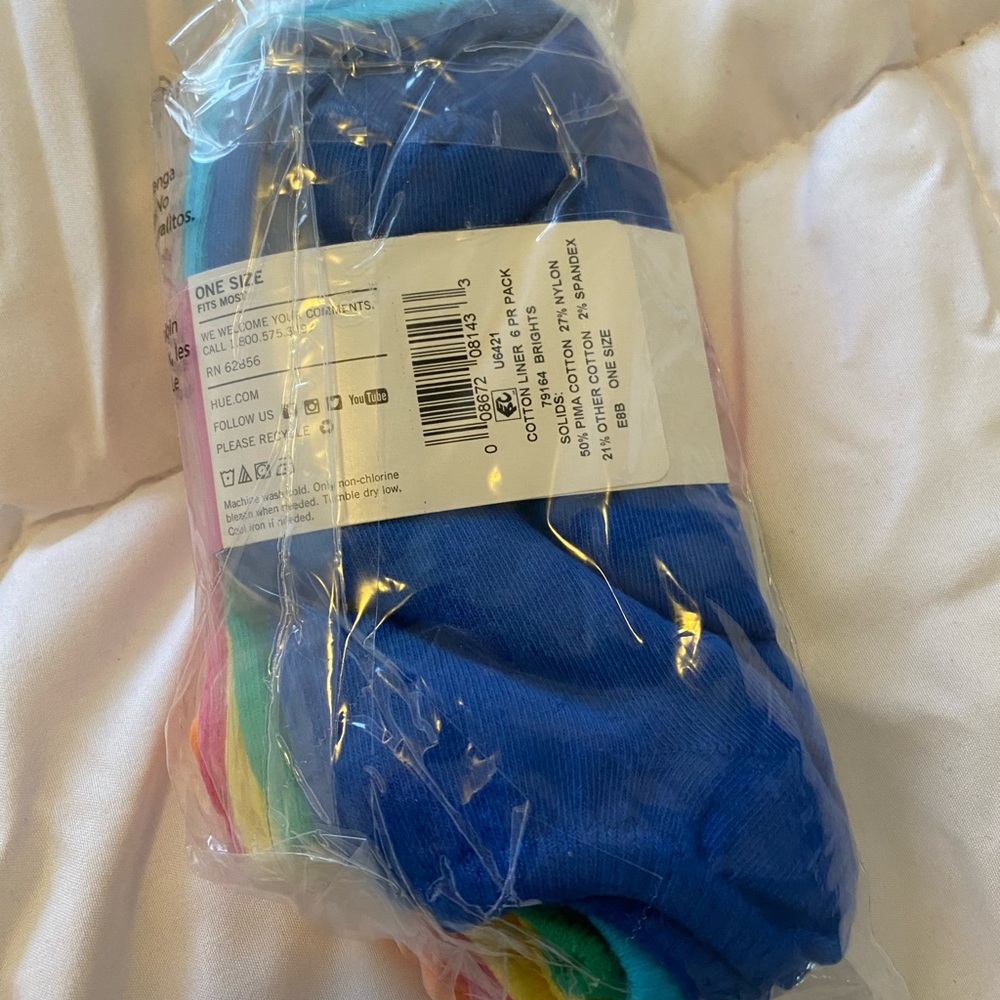 HUE Multicolor 6 Low Cut Socks Pack - Picture 2 of 2